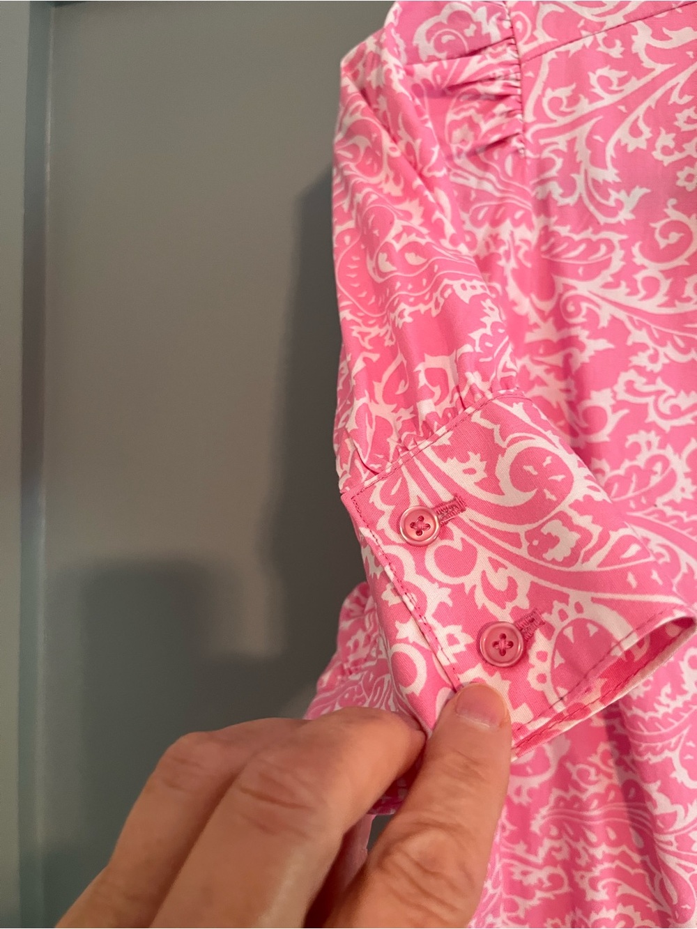 crown & ivy Pink Paisley Tiered Collared Midi Dress - Picture 4 of 6